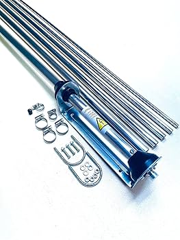 static co., ｜WAVE (silver) Sigma Venom 1/2 Wave Silver Rod CB Base Station Antenna 10
